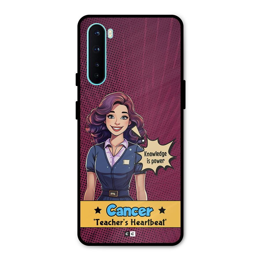 Cancer Heartbeat Metal Back Case for OnePlus Nord