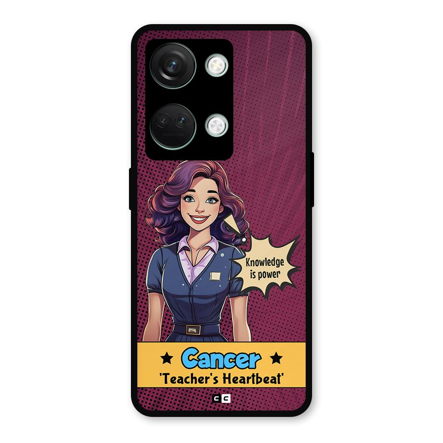 Cancer Heartbeat Metal Back Case for OnePlus Nord 3