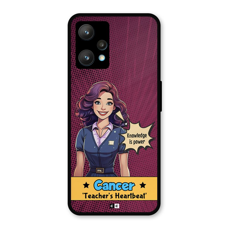 Cancer Heartbeat Metal Back Case for Realme 9 Pro Plus 5G