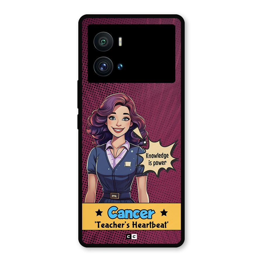 Cancer Heartbeat Metal Back Case for iQOO 9 Pro