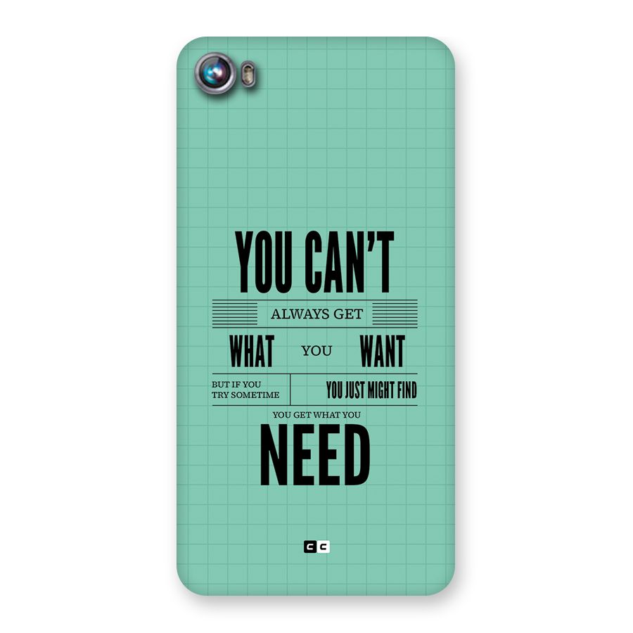 Cant Always Get Back Case for Canvas Fire 4 (A107)