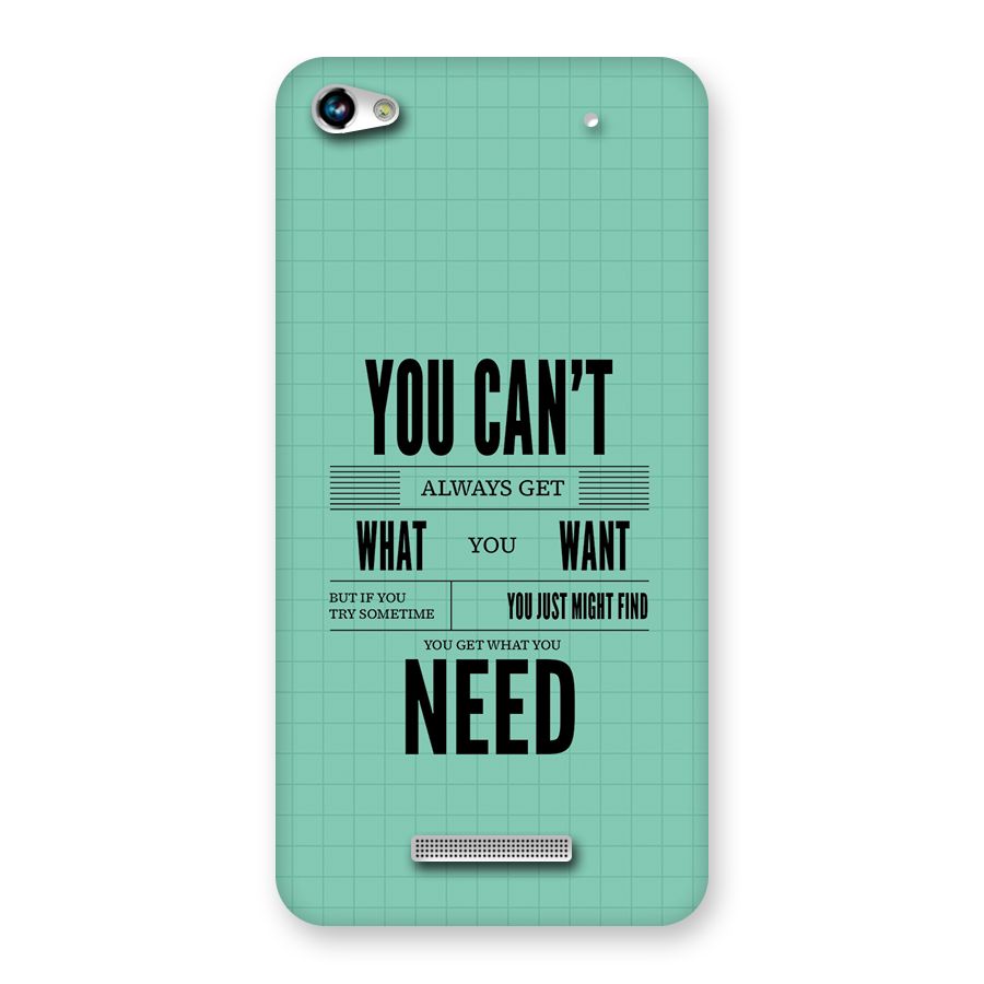 Cant Always Get Back Case for Canvas Hue 2 A316