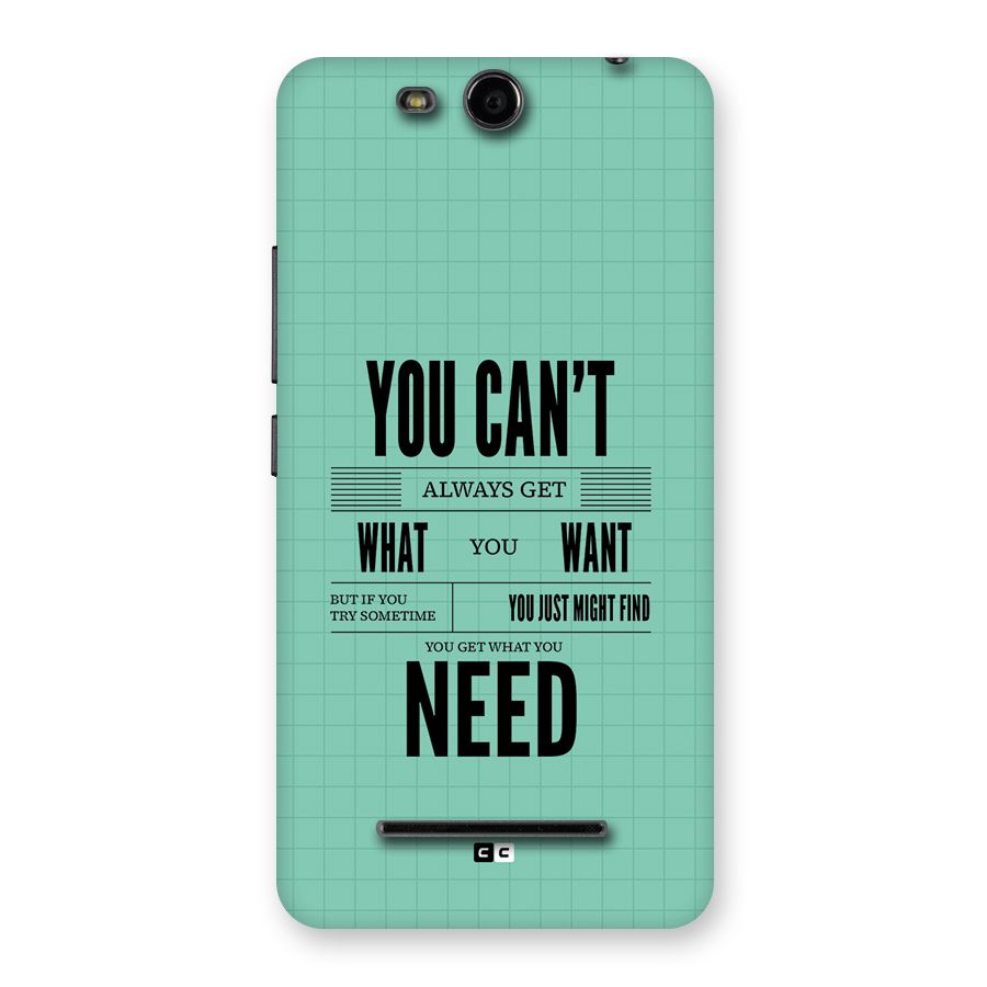 Cant Always Get Back Case for Canvas Juice 3 Q392