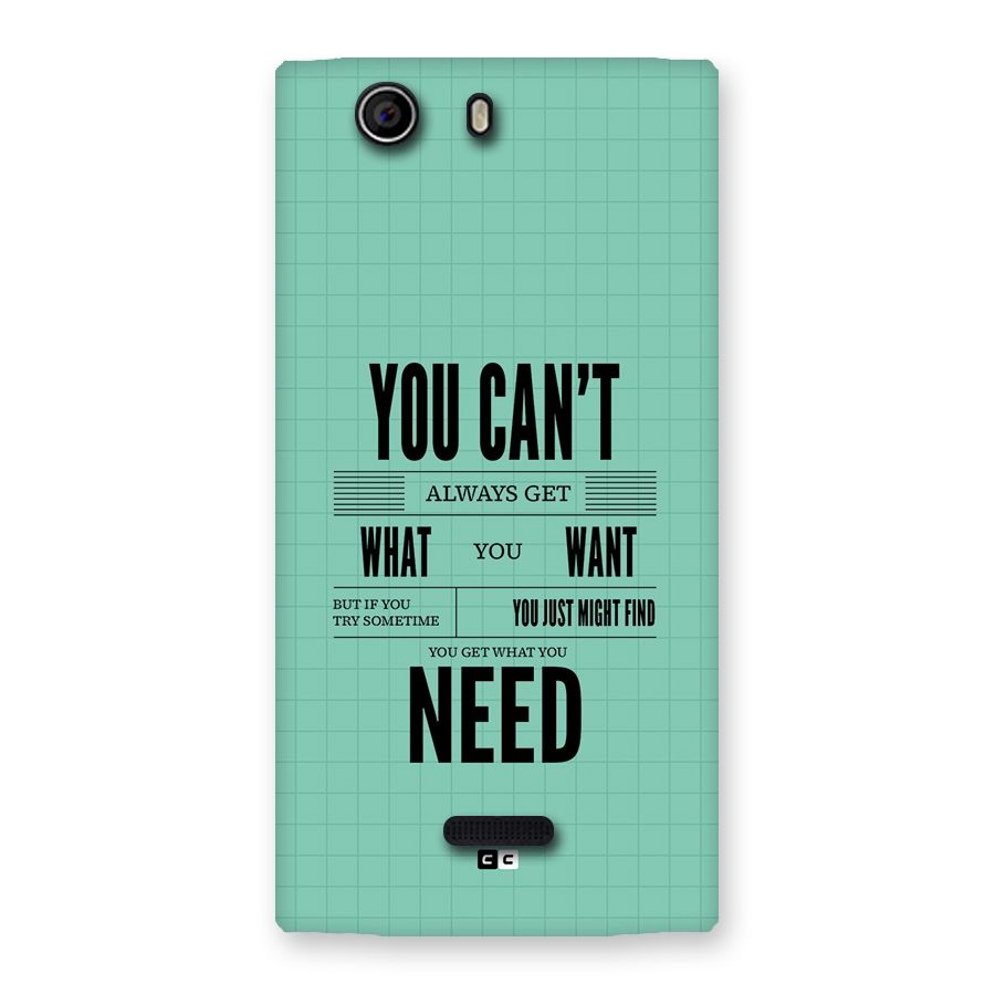 Cant Always Get Back Case for Canvas Nitro 2 E311