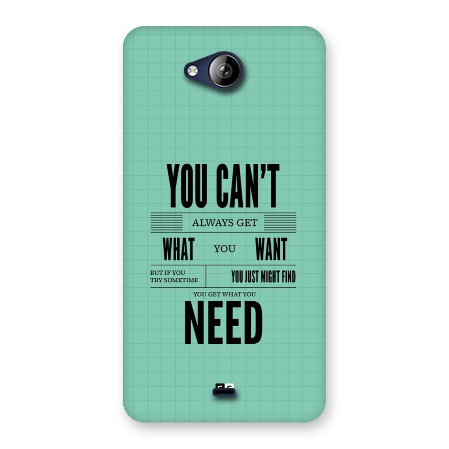 Cant Always Get Back Case for Canvas Play Q355