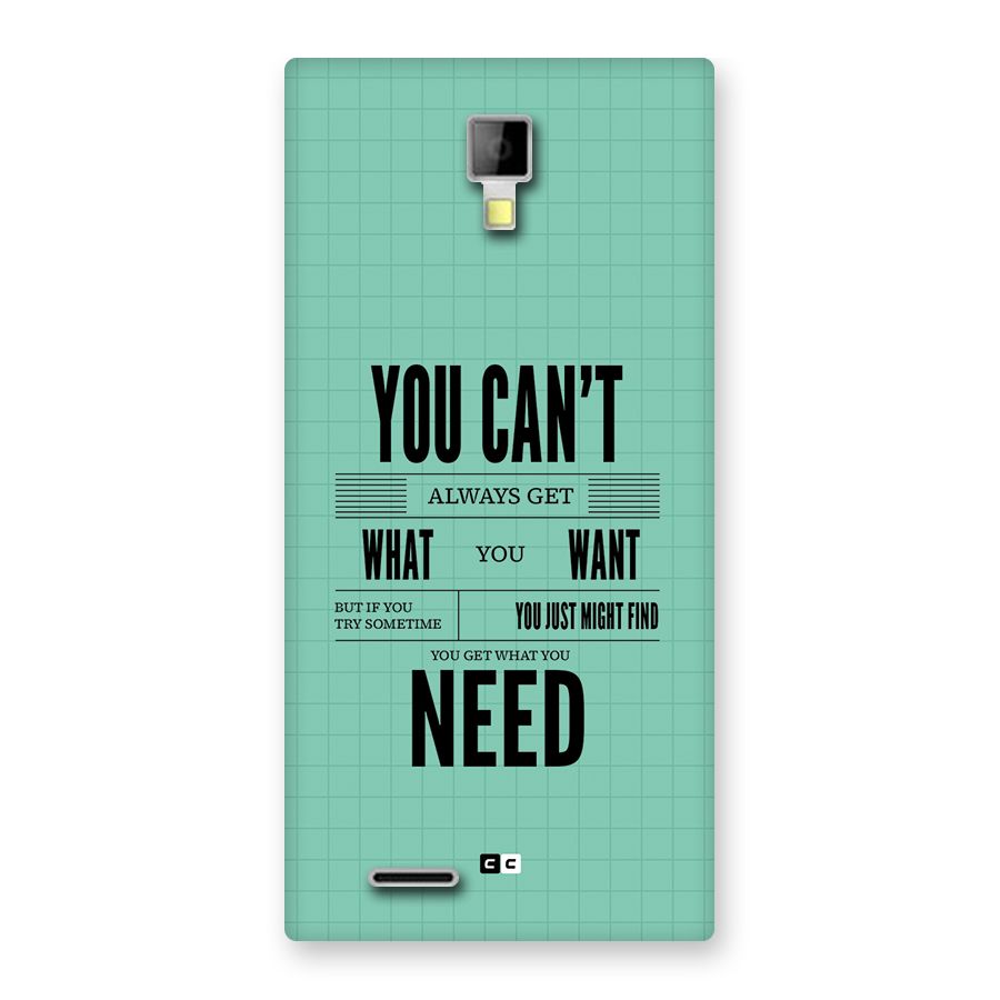 Cant Always Get Back Case for Canvas Xpress A99