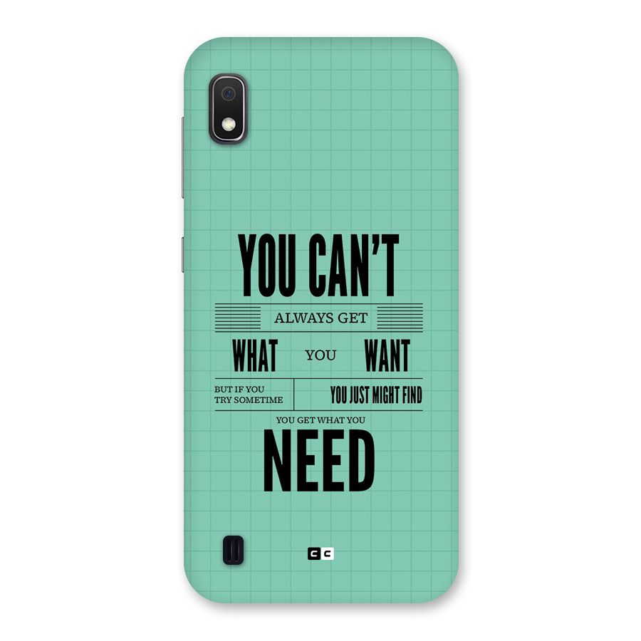 Cant Always Get Back Case for Galaxy A10