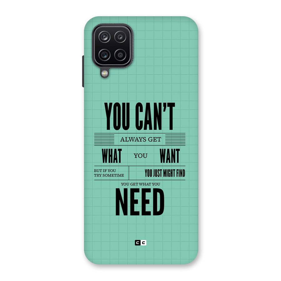 Cant Always Get Back Case for Galaxy A12