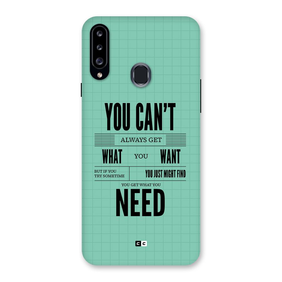 Cant Always Get Back Case for Galaxy A20s