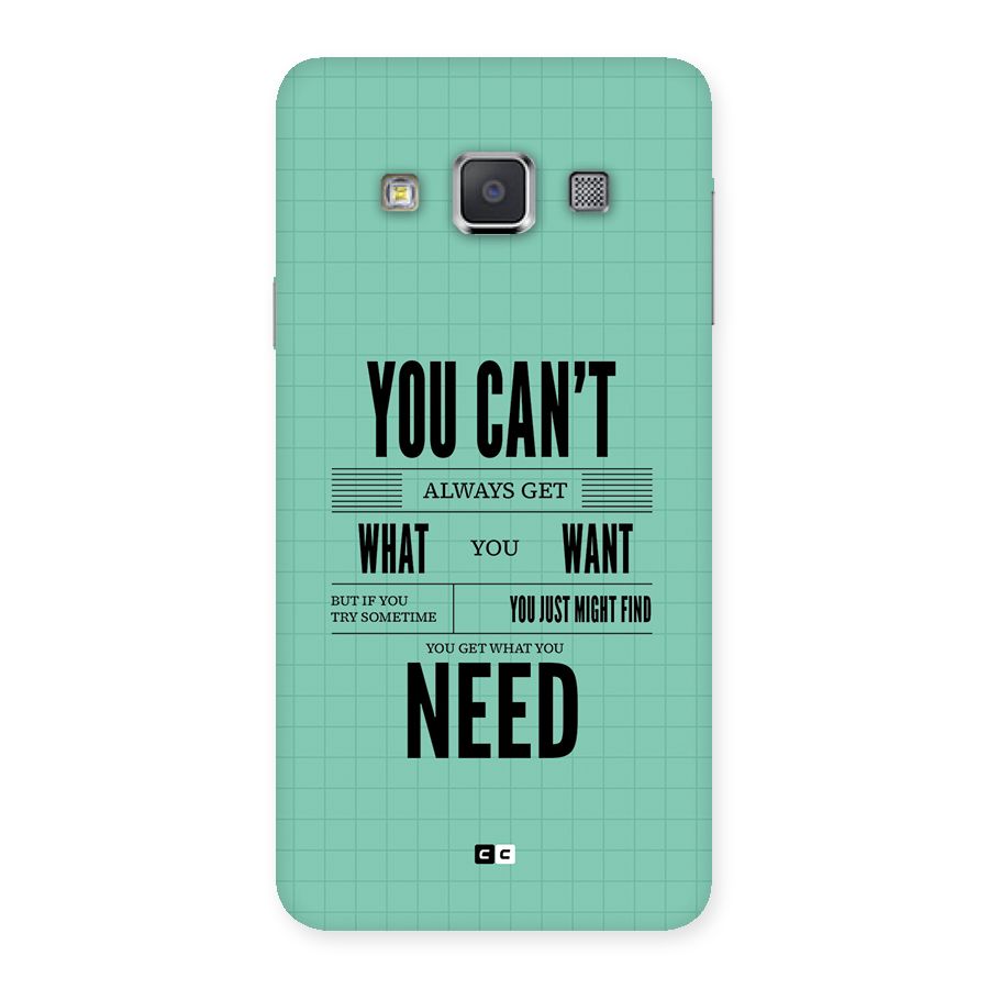Cant Always Get Back Case for Galaxy A3