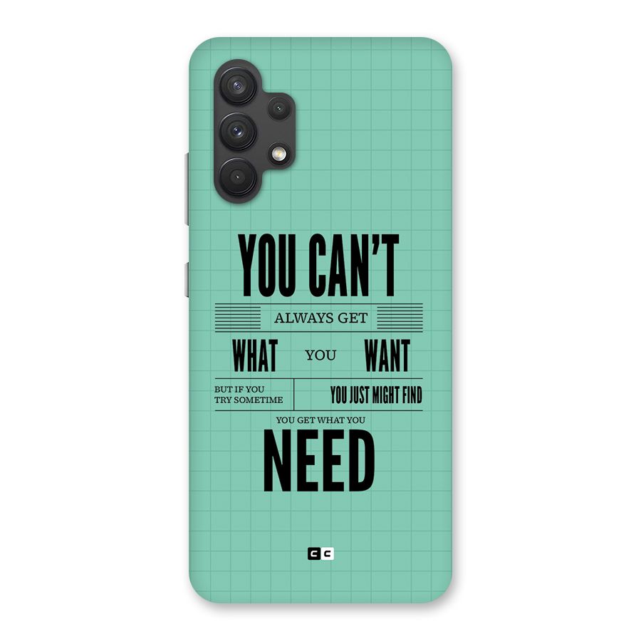 Cant Always Get Back Case for Galaxy A32