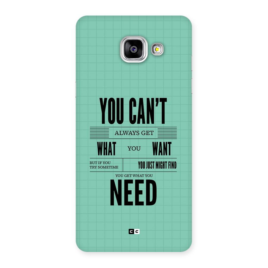 Cant Always Get Back Case for Galaxy A5 (2016)