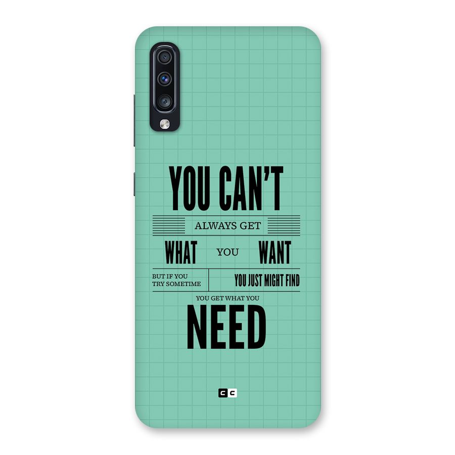Cant Always Get Back Case for Galaxy A70s