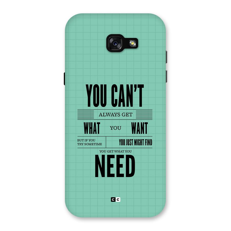Cant Always Get Back Case for Galaxy A7 (2017)