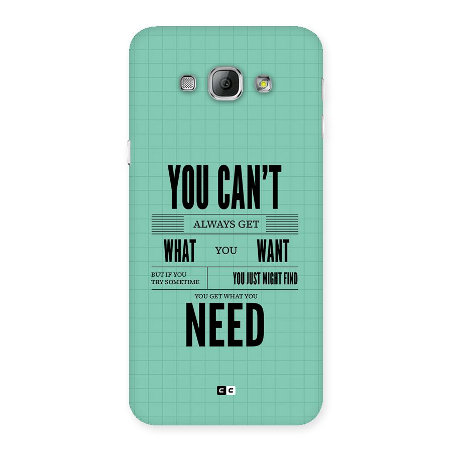 Cant Always Get Back Case for Galaxy A8