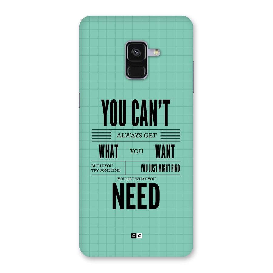 Cant Always Get Back Case for Galaxy A8 Plus