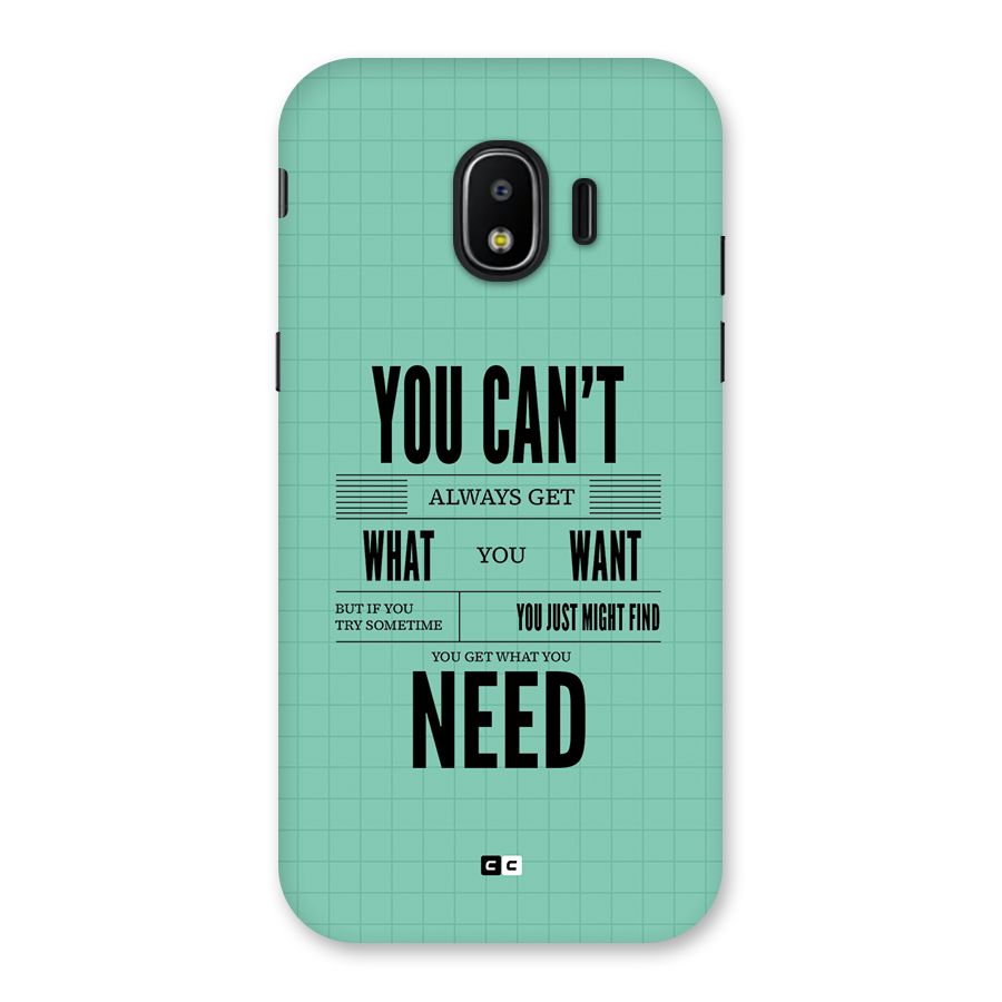 Cant Always Get Back Case for Galaxy J2 Pro 2018