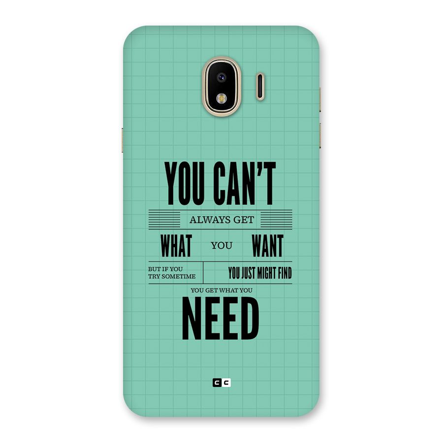 Cant Always Get Back Case for Galaxy J4