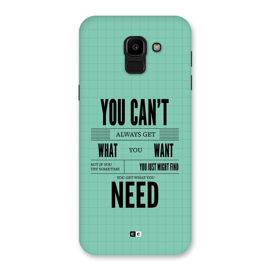 Cant Always Get Back Case for Galaxy J6