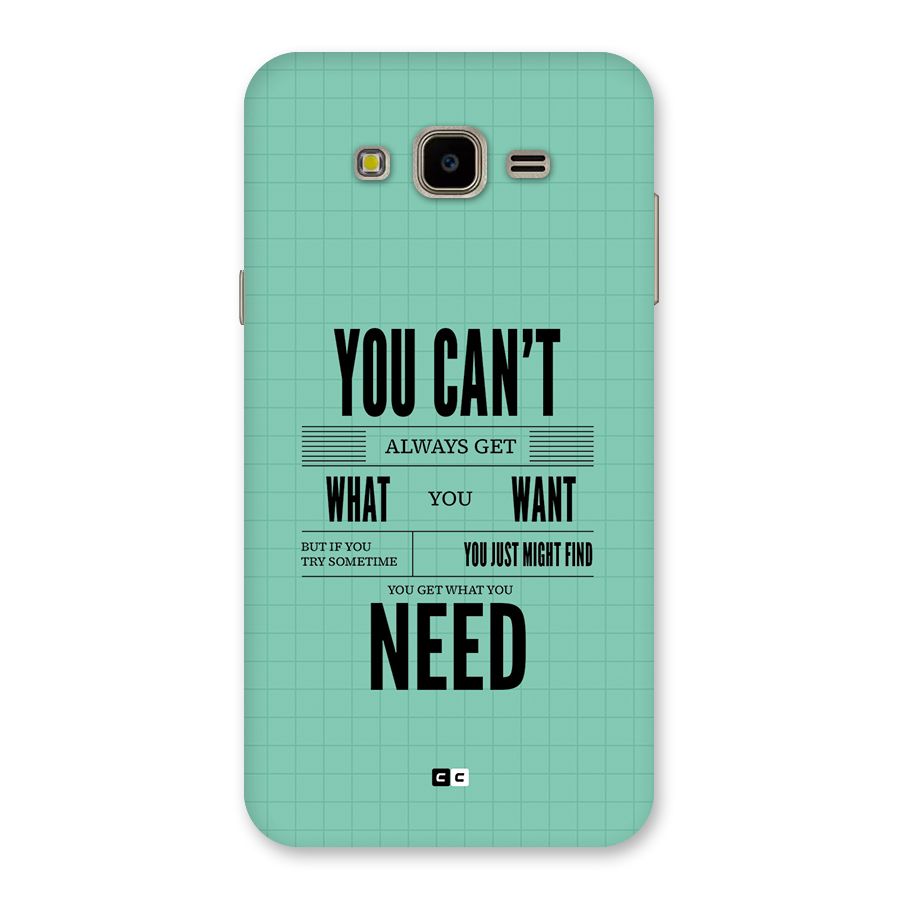 Cant Always Get Back Case for Galaxy J7 Nxt