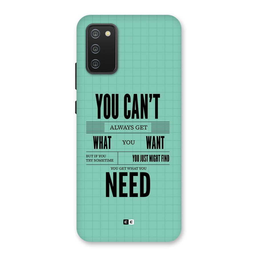 Cant Always Get Back Case for Galaxy M02s