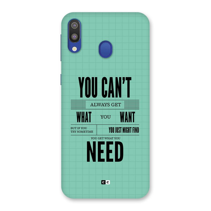 Cant Always Get Back Case for Galaxy M20
