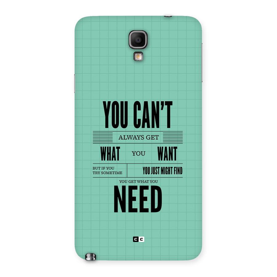 Cant Always Get Back Case for Galaxy Note 3 Neo