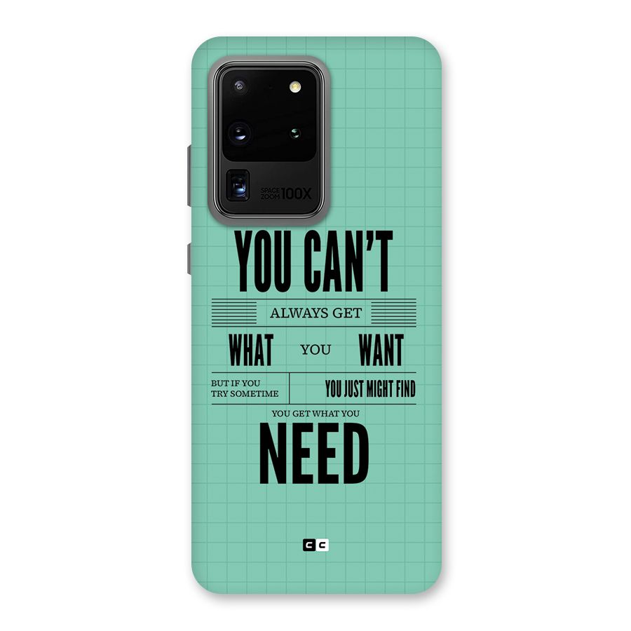 Cant Always Get Back Case for Galaxy S20 Ultra