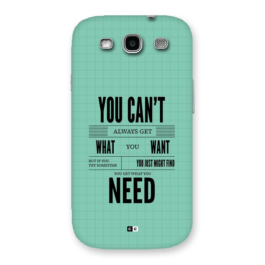 Cant Always Get Back Case for Galaxy S3