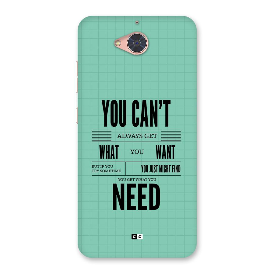 Cant Always Get Back Case for Gionee S6 Pro