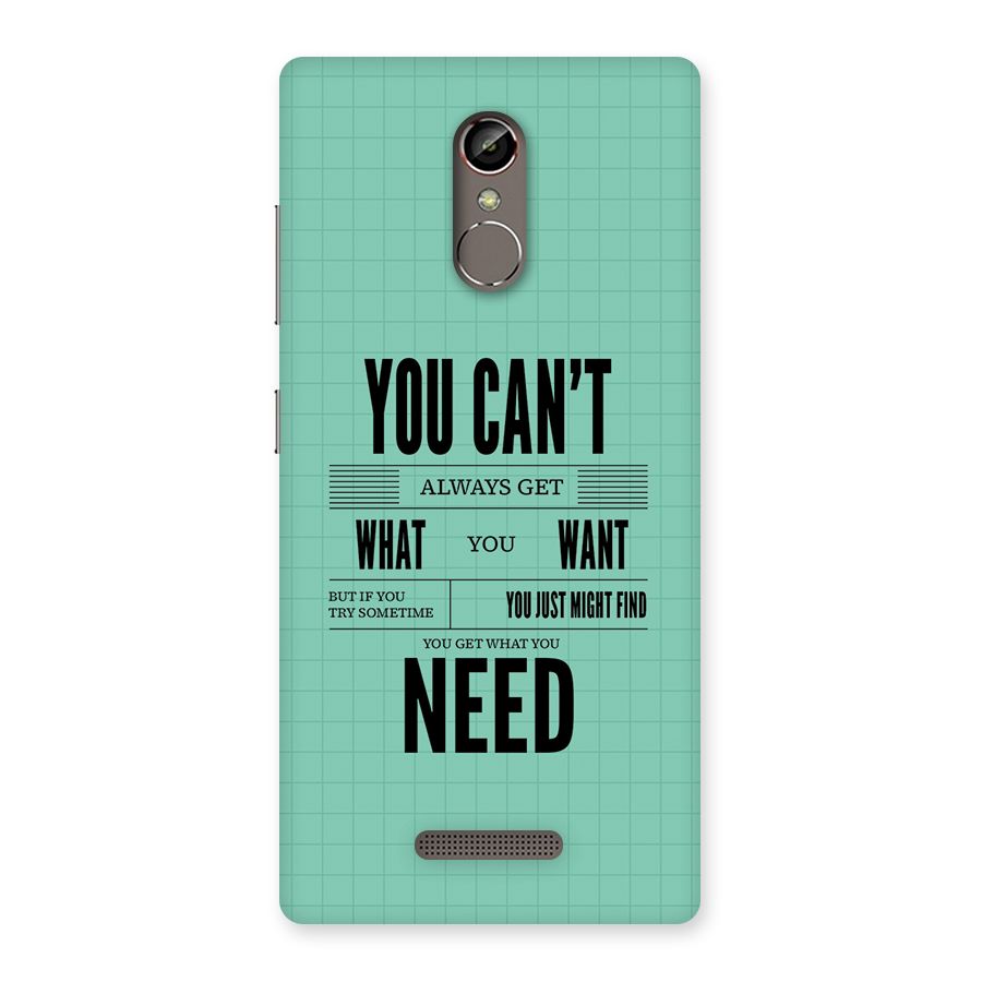 Cant Always Get Back Case for Gionee S6s