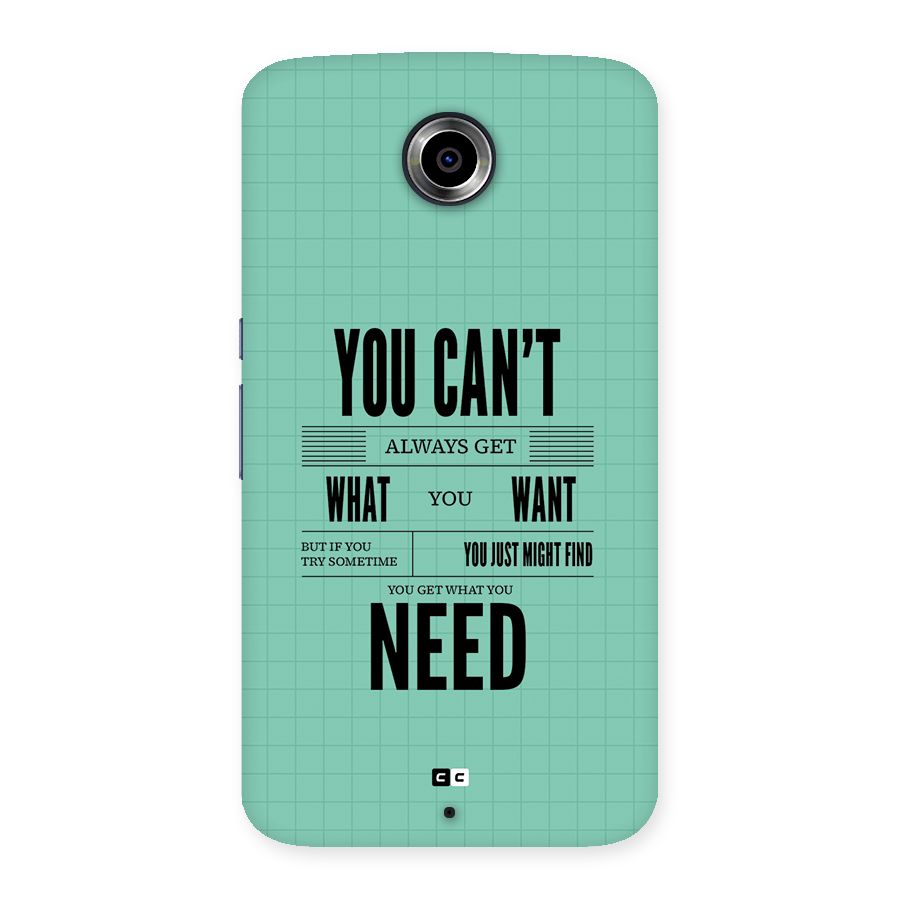 Cant Always Get Back Case for Google Nexus 6