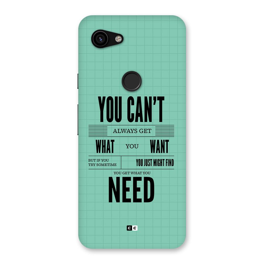 Cant Always Get Back Case for Google Pixel 3a