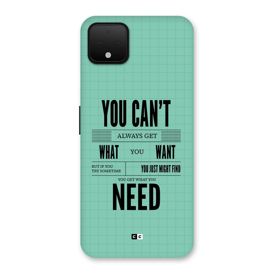 Cant Always Get Back Case for Google Pixel 4 XL