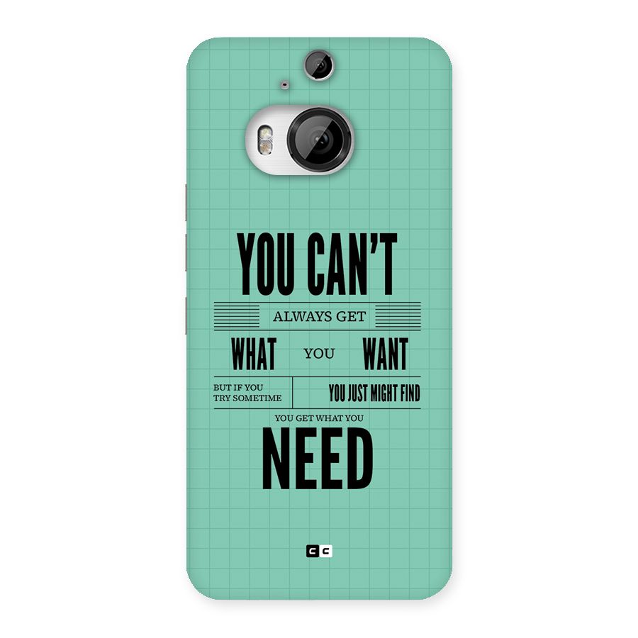 Cant Always Get Back Case for HTC One M9 Plus