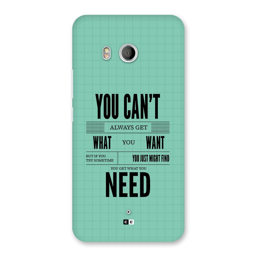 Cant Always Get Back Case for HTC U11