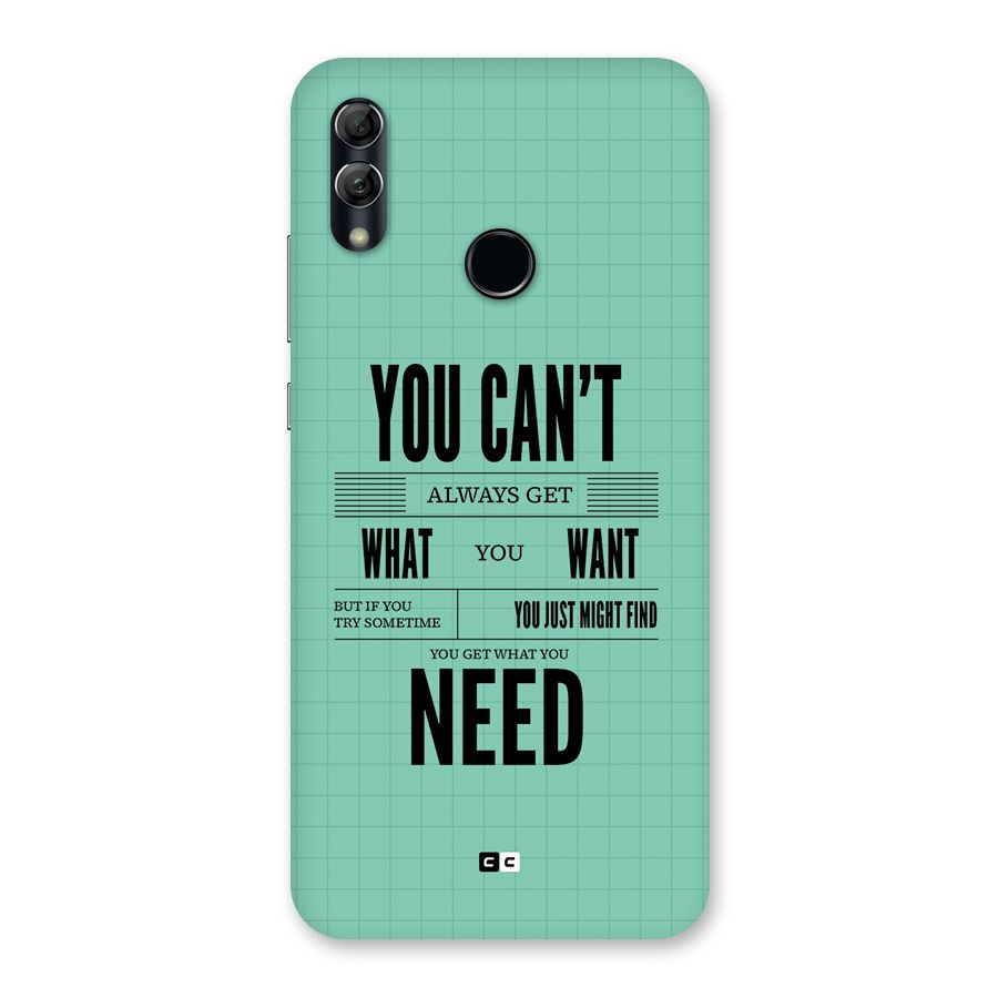 Cant Always Get Back Case for Honor 10 Lite