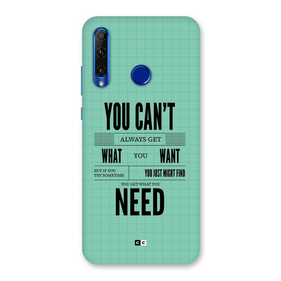 Cant Always Get Back Case for Honor 20i