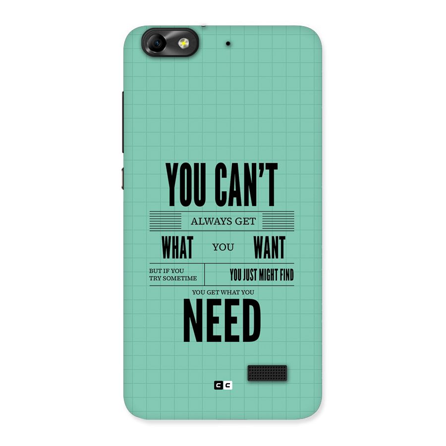 Cant Always Get Back Case for Honor 4C