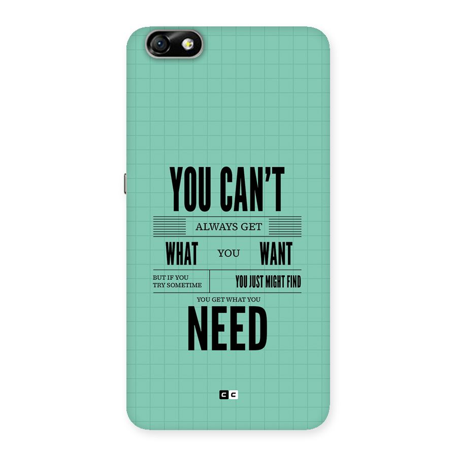 Cant Always Get Back Case for Honor 4X