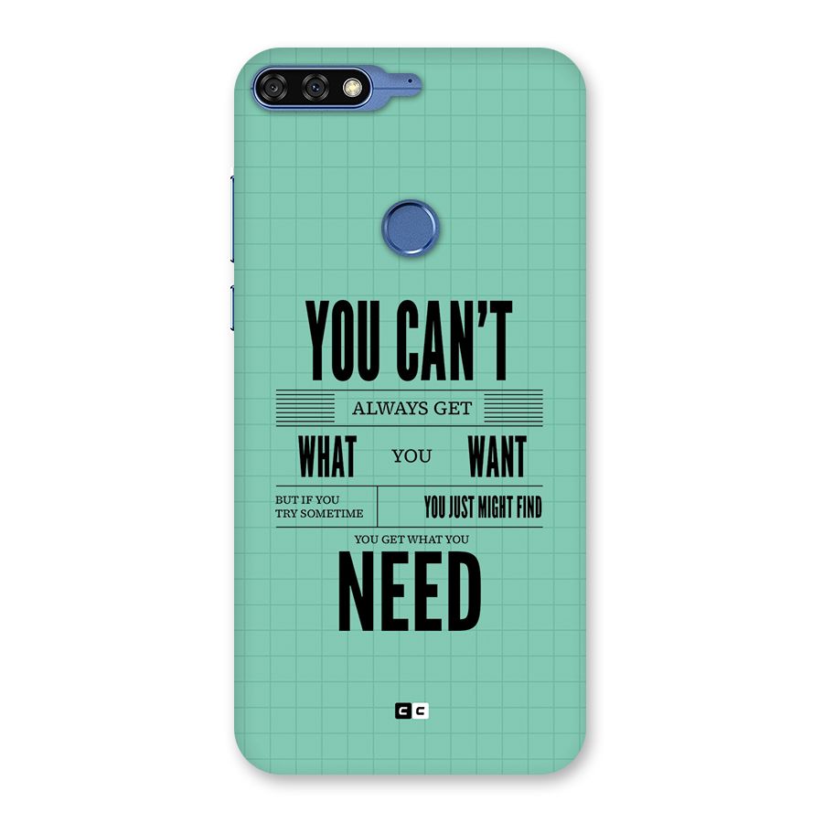 Cant Always Get Back Case for Honor 7C