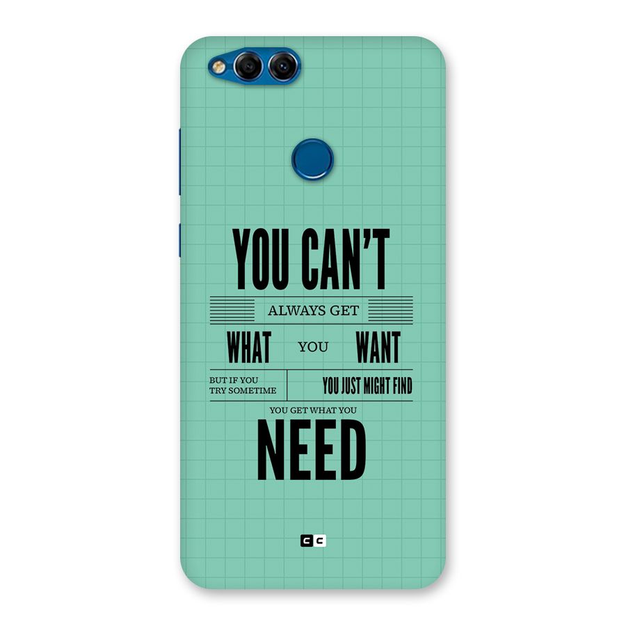 Cant Always Get Back Case for Honor 7X