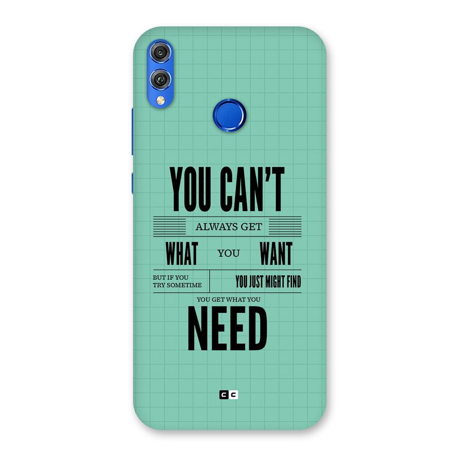 Cant Always Get Back Case for Honor 8X