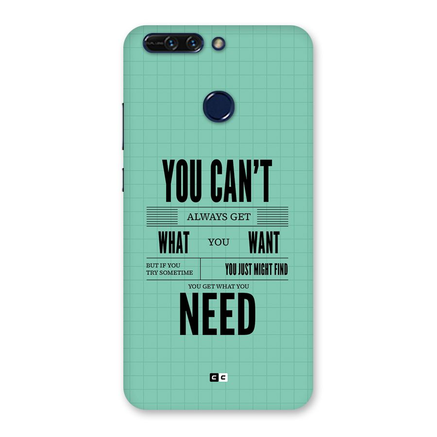 Cant Always Get Back Case for Honor 8 Pro