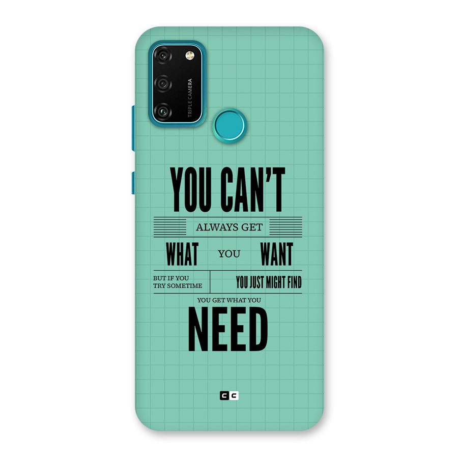 Cant Always Get Back Case for Honor 9A