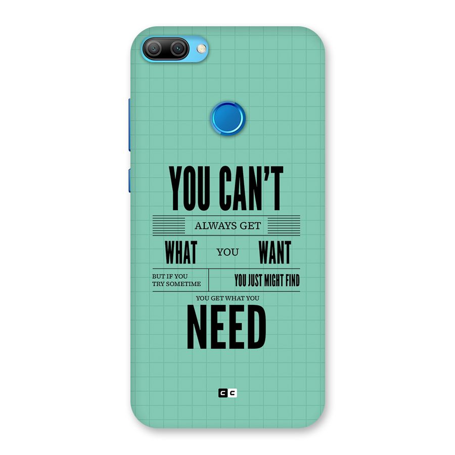Cant Always Get Back Case for Honor 9N