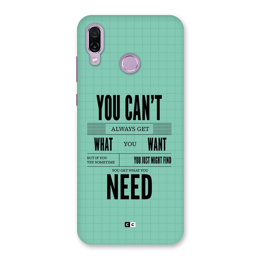 Cant Always Get Back Case for Honor Play