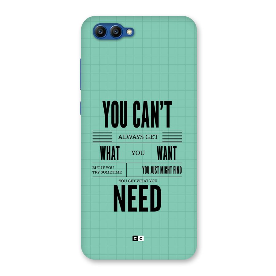 Cant Always Get Back Case for Honor View 10