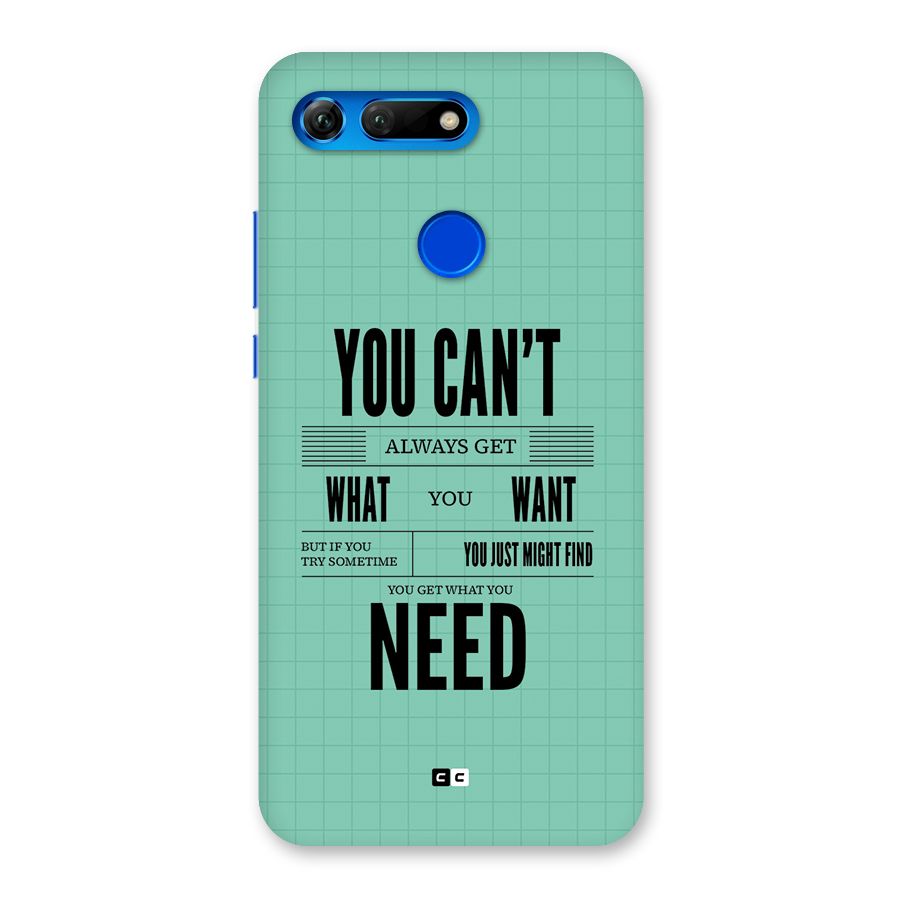 Cant Always Get Back Case for Honor View 20