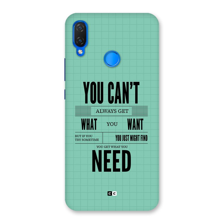 Cant Always Get Back Case for Huawei P Smart Plus